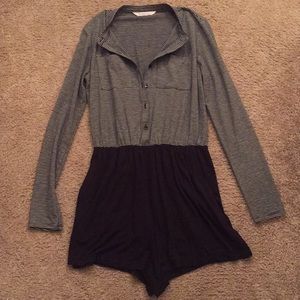 BCBGENERATION Striped Romper Sz XS